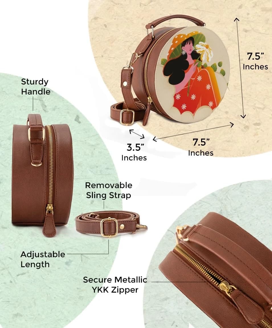 Kalankit Artisanal Crossbody Sling Bag - Image 7
