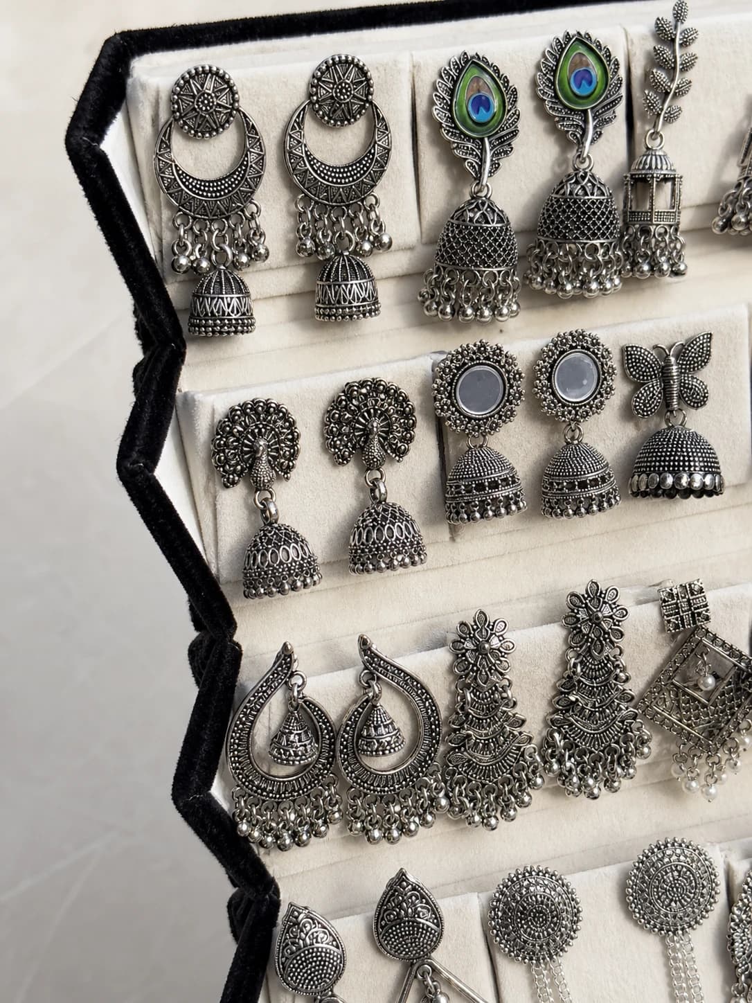 Artisanal Oxidised Earring Luxury Four-Fold Gift Box - Image 4